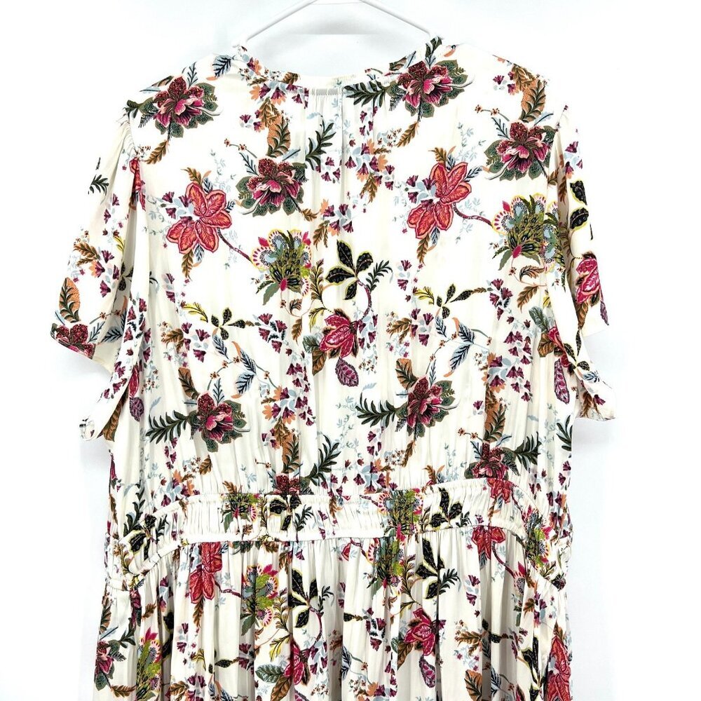 NWT Lane Bryant Floral Short Sleeve Midi Dress Women's Size 24 - Picture 8 of 9